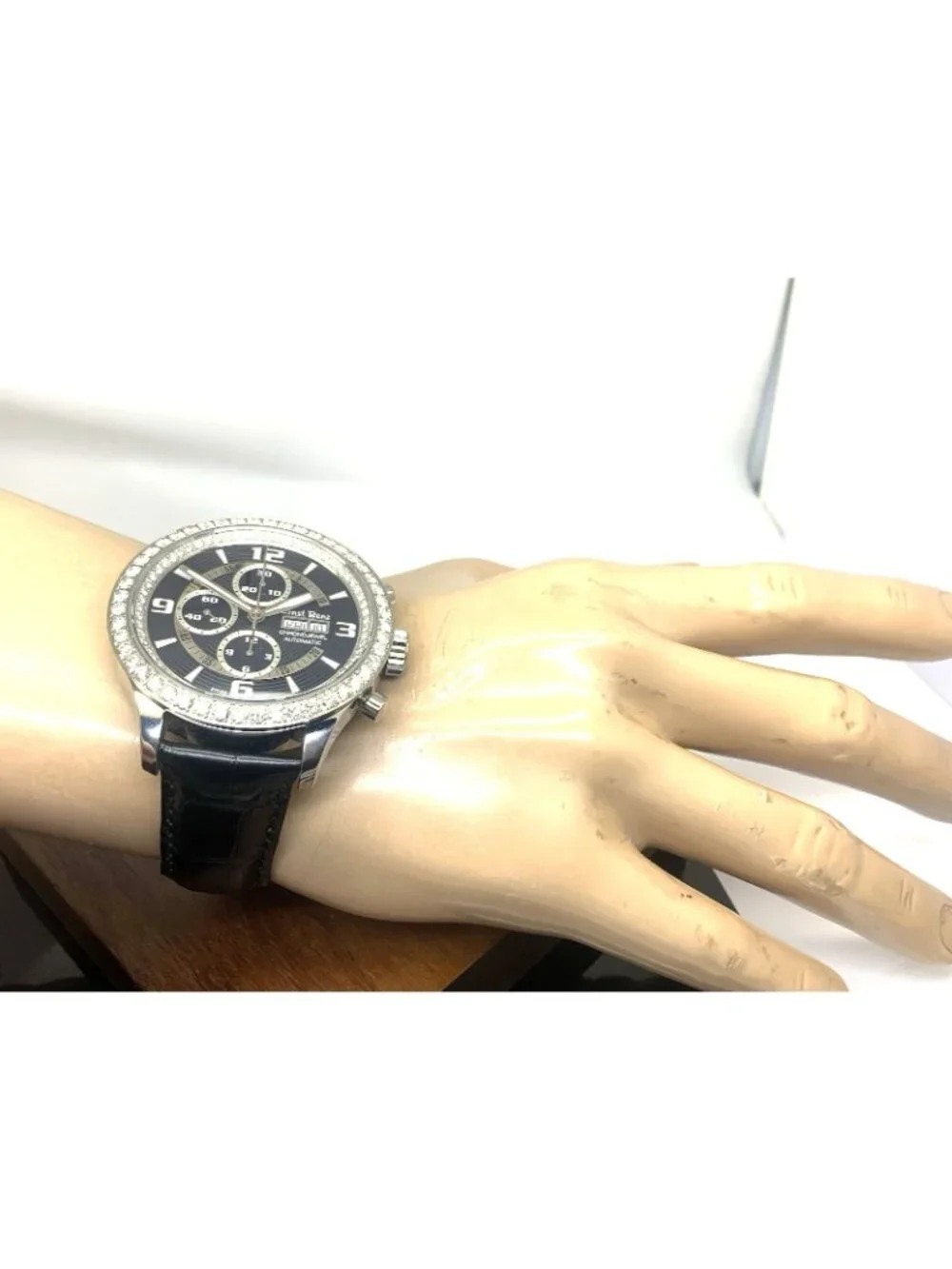 Ernst Benz Men's Watch GC10121DD Chrono Jewel Swiss Automatic 5CTW Diamond 47mm